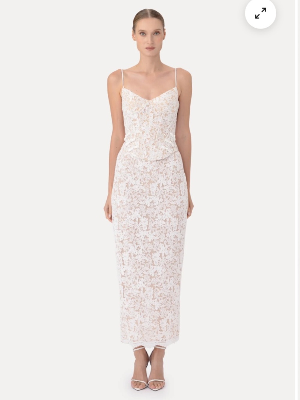 Sau Lee NWT Roma Lace Top & Skirt Set